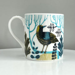 Lush Designs Dawn Chorus bird print mug