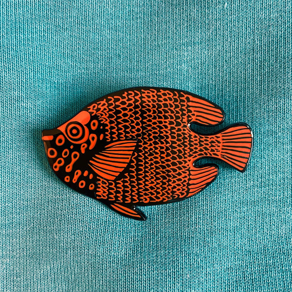 Fish Pin Badge