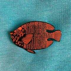 Fish Pin Badge