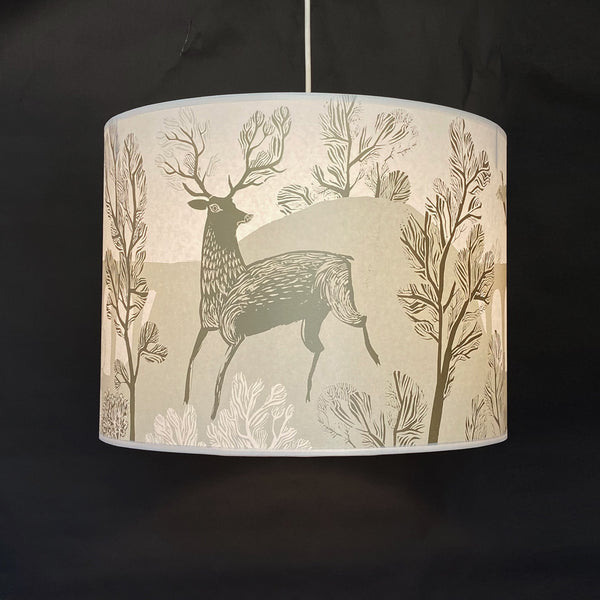 Large gold Stag lampshade SECOND pendant 2