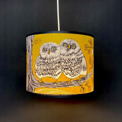 Baby Owl Lampshade Mustard SECOND (pendant)