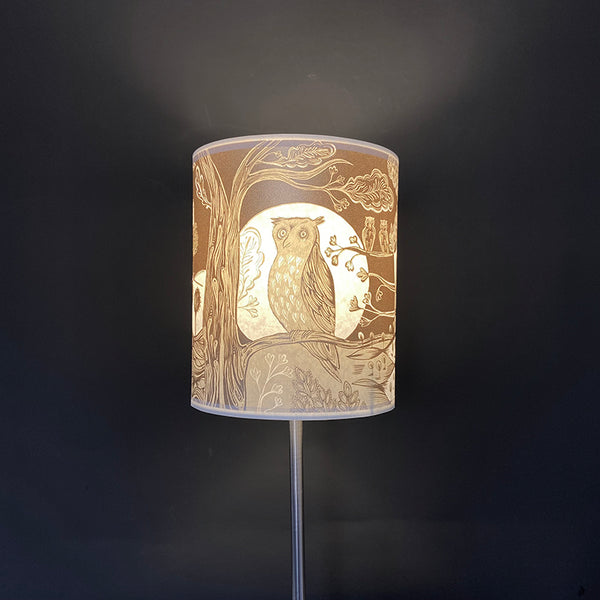 Small Gold Owl Lampshade SECOND (lamp)