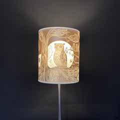 Small Gold Owl Lampshade SECOND (lamp)