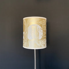 Small Gold Owl Lampshade SECOND (lamp)