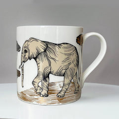 Lush designs china mug with a print of an elephant