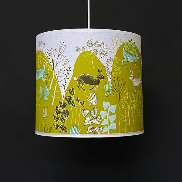 Rabbit lamp shade Chartreuse