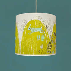 Rabbit lamp shade Chartreuse