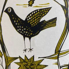 Game Bird Lampshade (chartreuse) SECOND