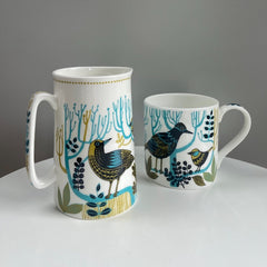 1 pint jug Dawn Chorus Turquoise