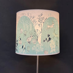 Rabbit lampshade teal SECOND lamp