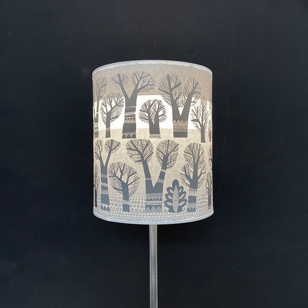 Small Winter Trees Lampshade Grey SECOND 1 (lamp)